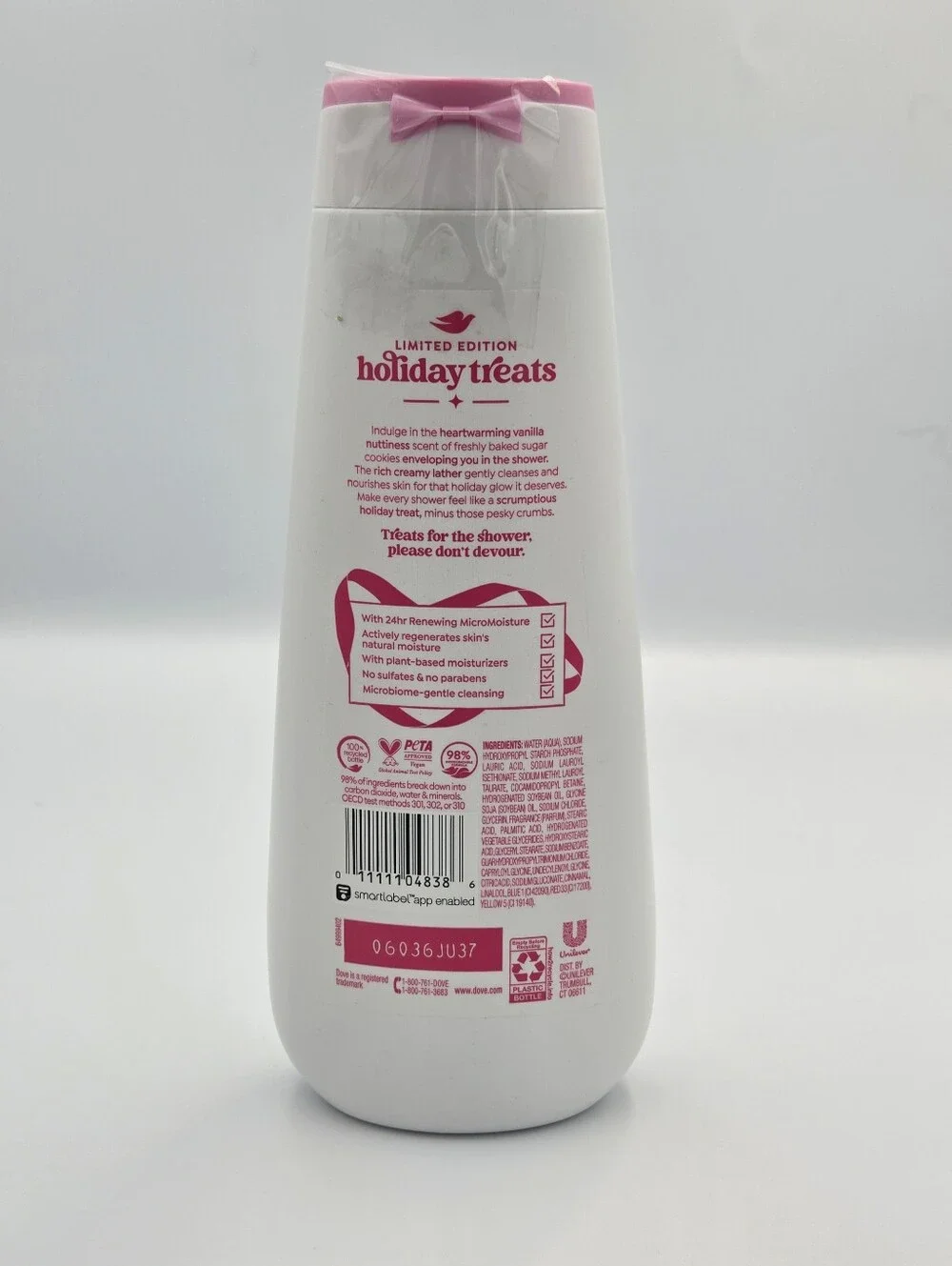 Dove Sugar Cookie Limited Edition Body Wash 20 Oz Nwt